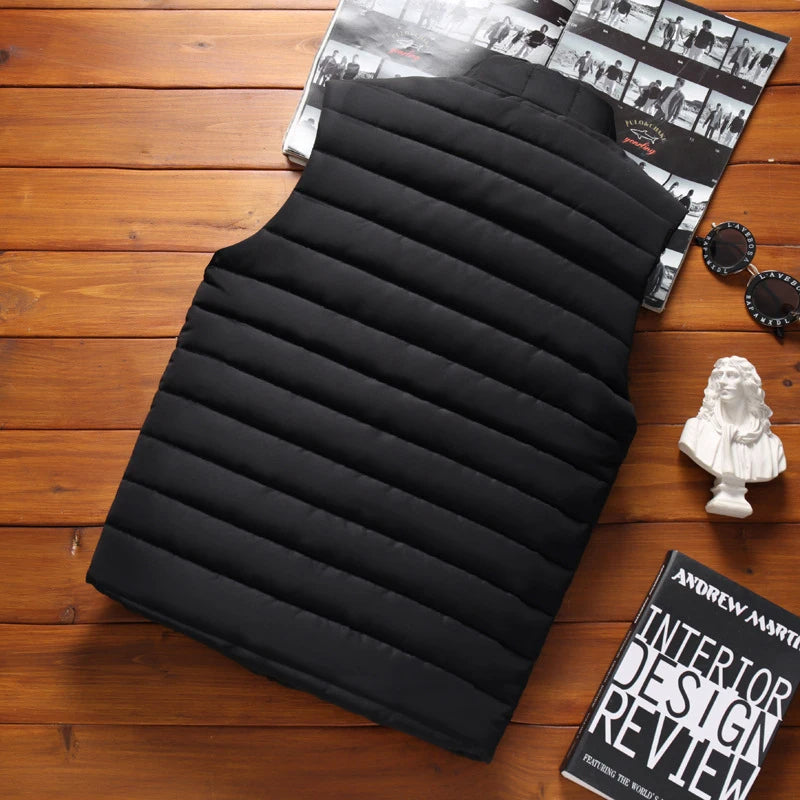 Elegante Gewatteerte Weste Herren – Bequeme und Stilvolle Gilet für Alle Jahreszeiten, Normale Passform, Hochwertiges Material