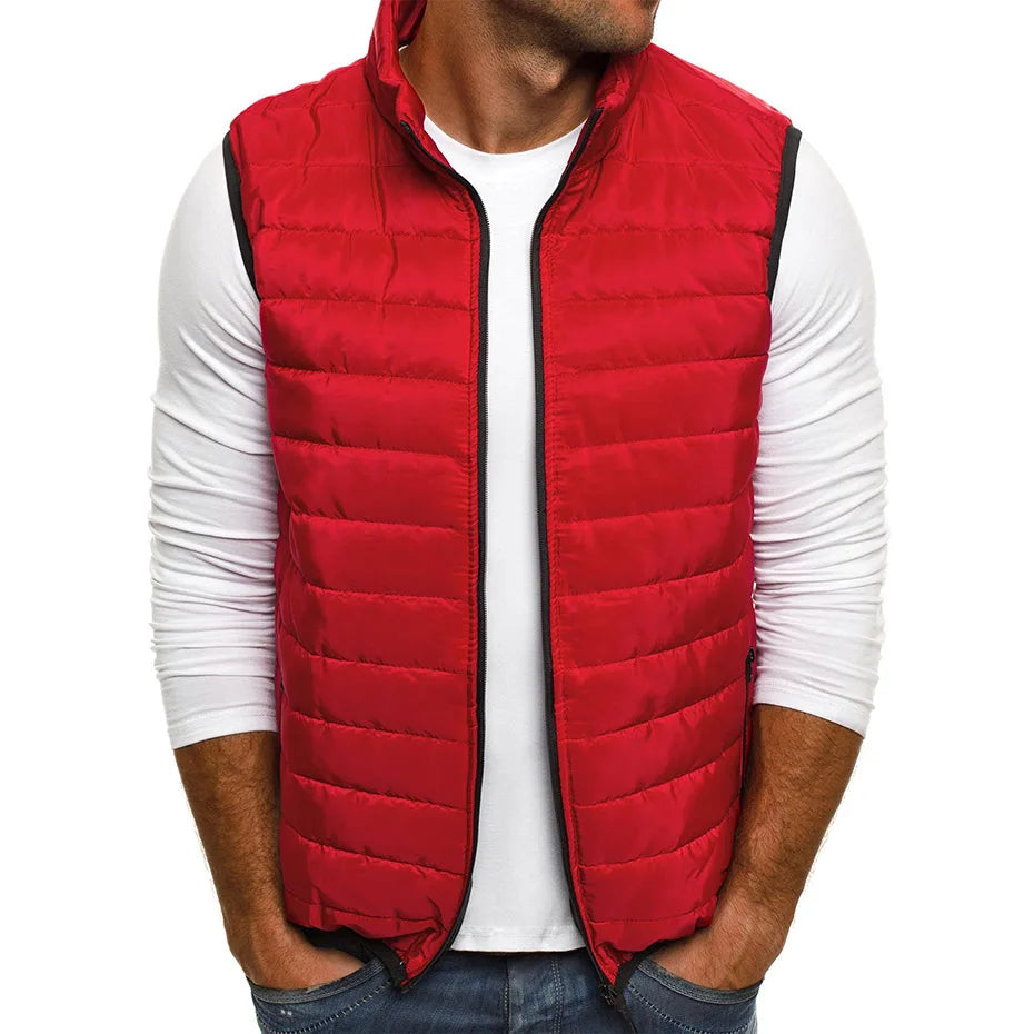 Elegante Gewatteerte Weste Herren – Bequeme und Stilvolle Gilet für Alle Jahreszeiten, Normale Passform, Hochwertiges Material