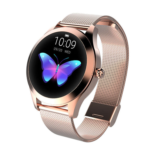 Elegante Smartwatch für Damen aus Edelstahl mit Großem Display, IP68 Wasserdicht und Fitnessfunktionen