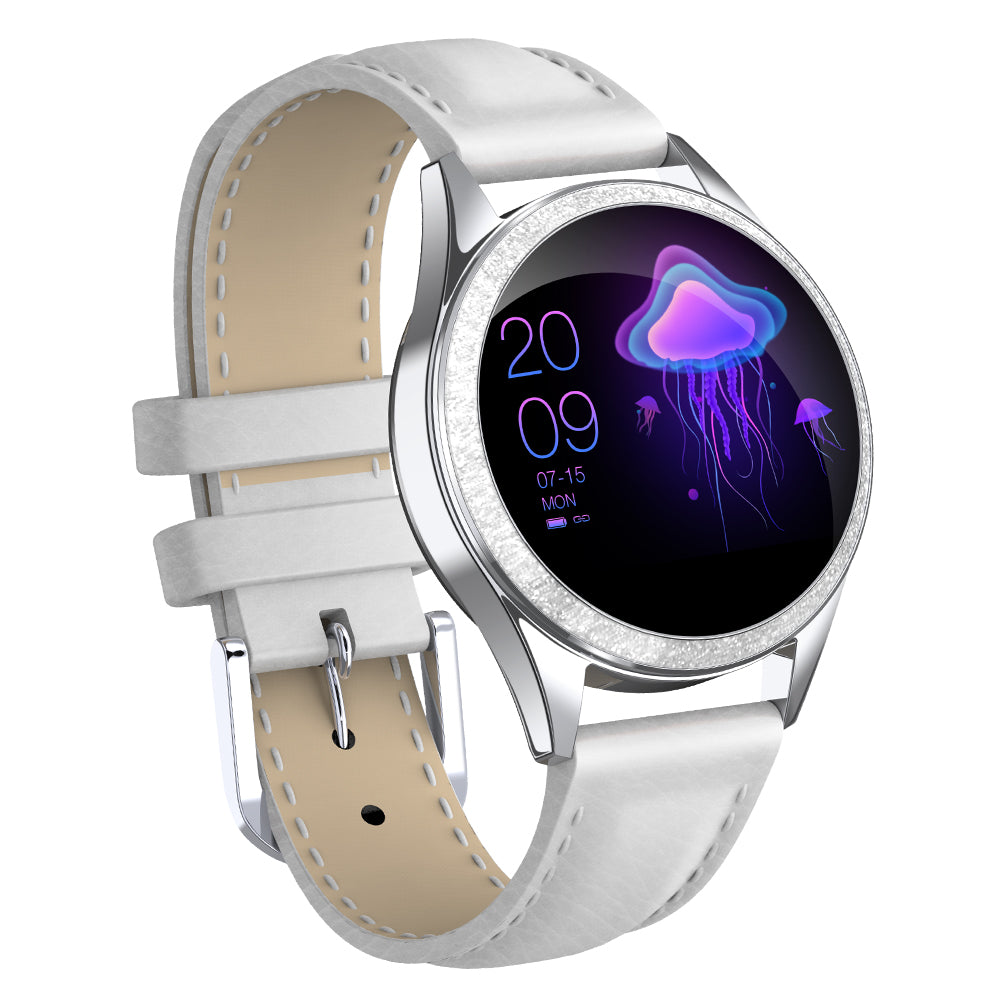 Elegante Smartwatch für Damen aus Edelstahl mit Großem Display, IP68 Wasserdicht und Fitnessfunktionen