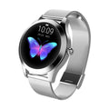 Elegante Smartwatch für Damen aus Edelstahl mit Großem Display, IP68 Wasserdicht und Fitnessfunktionen