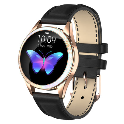 Elegante Smartwatch für Damen aus Edelstahl mit Großem Display, IP68 Wasserdicht und Fitnessfunktionen