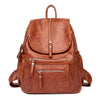 Eleganter Rucksack für Damen – Vintage-Tagesrucksack mit Reißverschluss und geräumigem Hauptfach