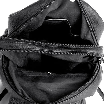 Eleganter Rucksack für Damen – Vintage-Tagesrucksack mit Reißverschluss und geräumigem Hauptfach
