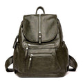 Eleganter Rucksack für Damen – Vintage-Tagesrucksack mit Reißverschluss und geräumigem Hauptfach