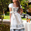 Elegantes Dirndl in Apricot – Oktoberfest | Stilvolle Tracht mit Schürze