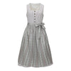 Elegantes blaues Dirndl – Oktoberfest | Dreiteiler mit Bluse und dekorativer Schürze