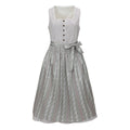 Elegantes blaues Dirndl – Oktoberfest | Dreiteiler mit Bluse und dekorativer Schürze