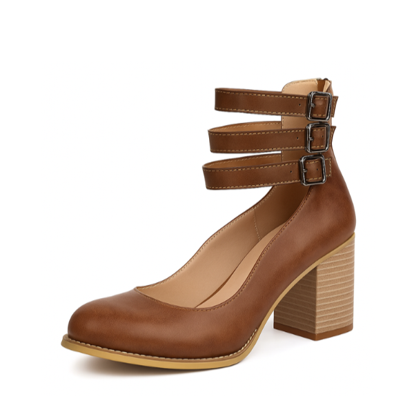 Scarpe donna con più cinturini e tacco | Classiche