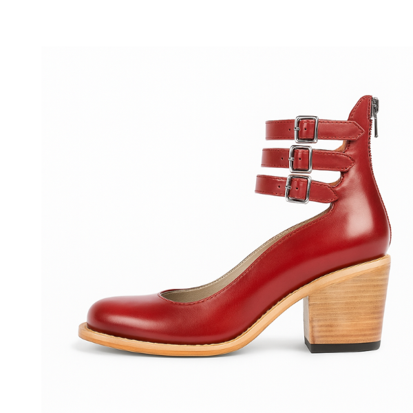 Damen Mehrriemige Schuhe mit Absatz | Klassisch