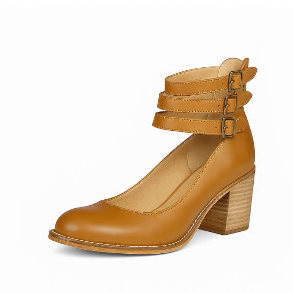 Damen Mehrriemige Schuhe mit Absatz | Klassisch