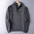 Emilio Cardigan aus Wollmischung mit Viertelreißverschluss
