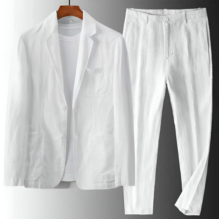 Herren Set mit langärmligem tailliertem Blazer und Hose | Formal Style