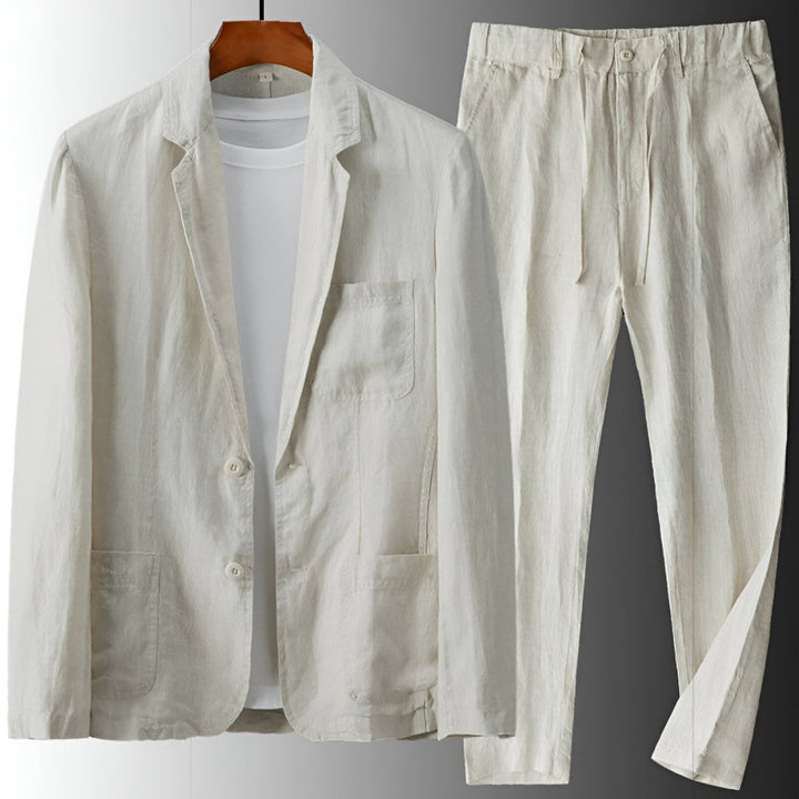 Herren Set mit langärmligem tailliertem Blazer und Hose | Formal Style
