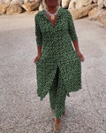 2-Teiliges Set | Damen Vintage-Stil für Frühjahr und Sommer