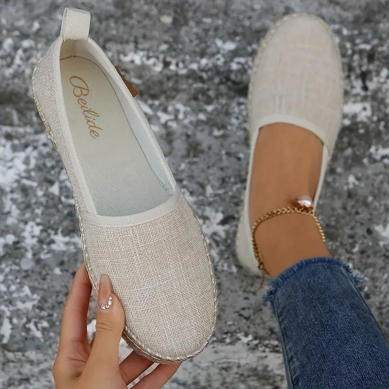 Damen Canvas Slip-On Schuhe | Sommer