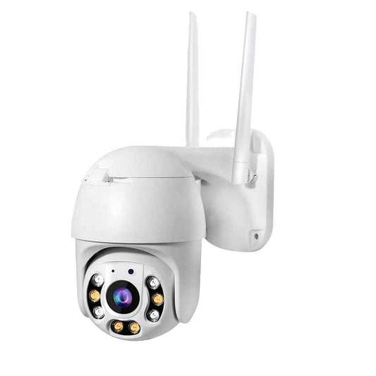Externe Überwachungskamera Outdoor mit 1080P HD, WLAN, Zwei-Wege-Audio und 360° Steuerung – Live Übertragung auf Handy