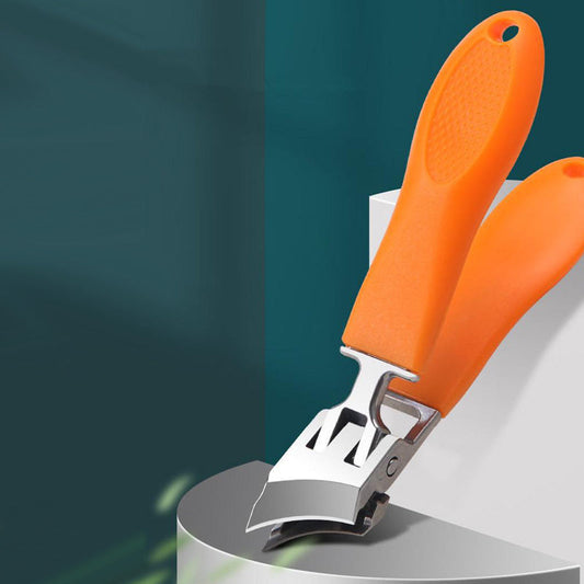 Extra Breite Nagelknipper aus Rostfreiem Stahl – Ergonomischer Griff für Dicke Nägel und Schimmelnägel, Anti-Splash Schutz