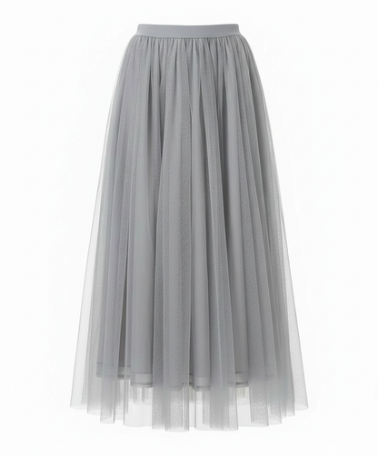 Abito midi aderente a maniche lunghe da donna | Gonna trasparente