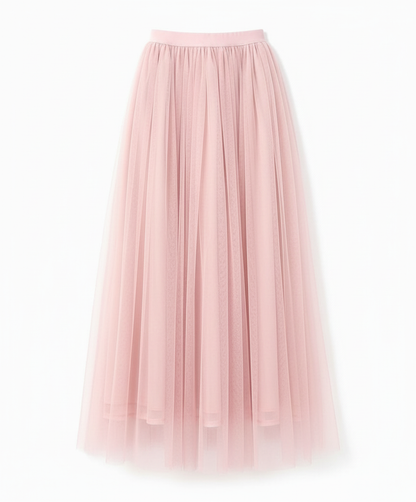 Abito midi aderente a maniche lunghe da donna | Gonna trasparente