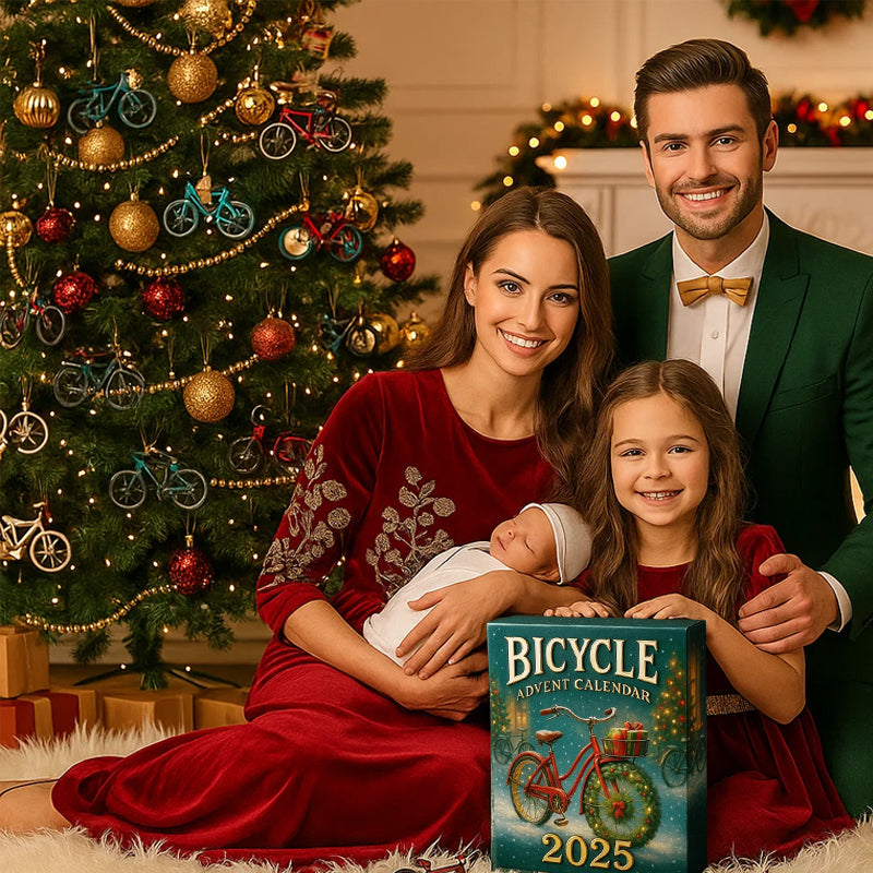 Fahrrad-Adventskalender 2025 – Ein 24-tägiger Kalender mit Mini-Fahrraddekorationen für Fahrradfans 3