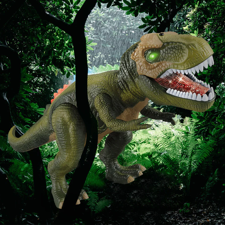 Ferngesteuertes Dinosaurierspielzeug, laufend, brüllend 