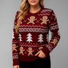 Festlicher Strickpullover für Damen | Saisonales Muster und kuscheliger Stil 0