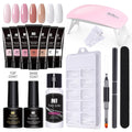 Gel-Nagellack-Set mit UV-Lampe – 7 Farben für professionelle Maniküren und kreative Nageldesigns