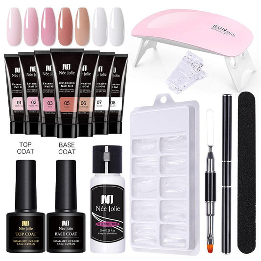 Gel-Nagellack-Set mit UV-Lampe – 7 Farben für professionelle Maniküren und kreative Nageldesigns