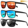 Gepolarisierte Sonnenbrille | Unisex Sonnenbrille Herren und Damen im 3er Set | Max