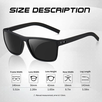 Gepolarisierte Sonnenbrille | Unisex Sonnenbrille Herren und Damen im 3er Set | Max