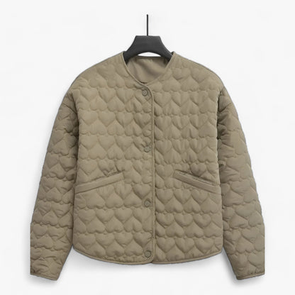 Gequiltete Herz Jacke - Vielseitiger Komfort für Herbst/Winter 