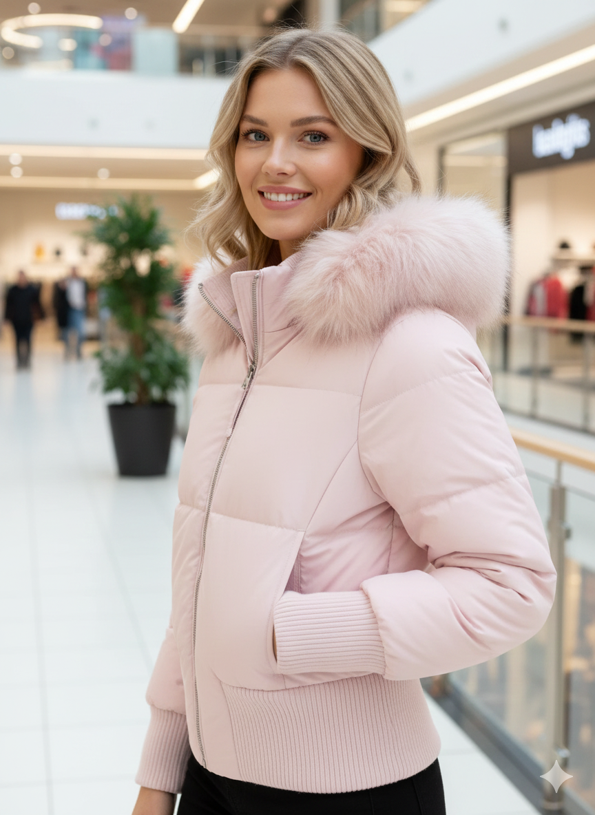 Gesteppte Winterjacke für Damen - warm, leicht und mit abnehmbarer Kapuze 3