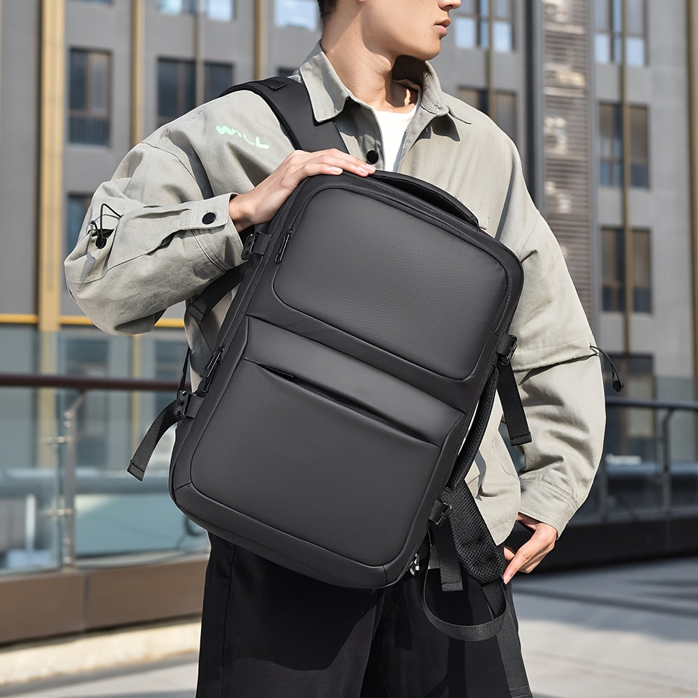 Großer Rucksack für Herren aus strapazierfähigem Material – Business-Rucksack mit mehreren Fächern für Schule, Arbeit und Reisen
