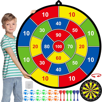 Große Doppel-Dartscheibe für Kinder – sicher und lehrreich, ideal für drinnen und draußen, ab 3 Jahren