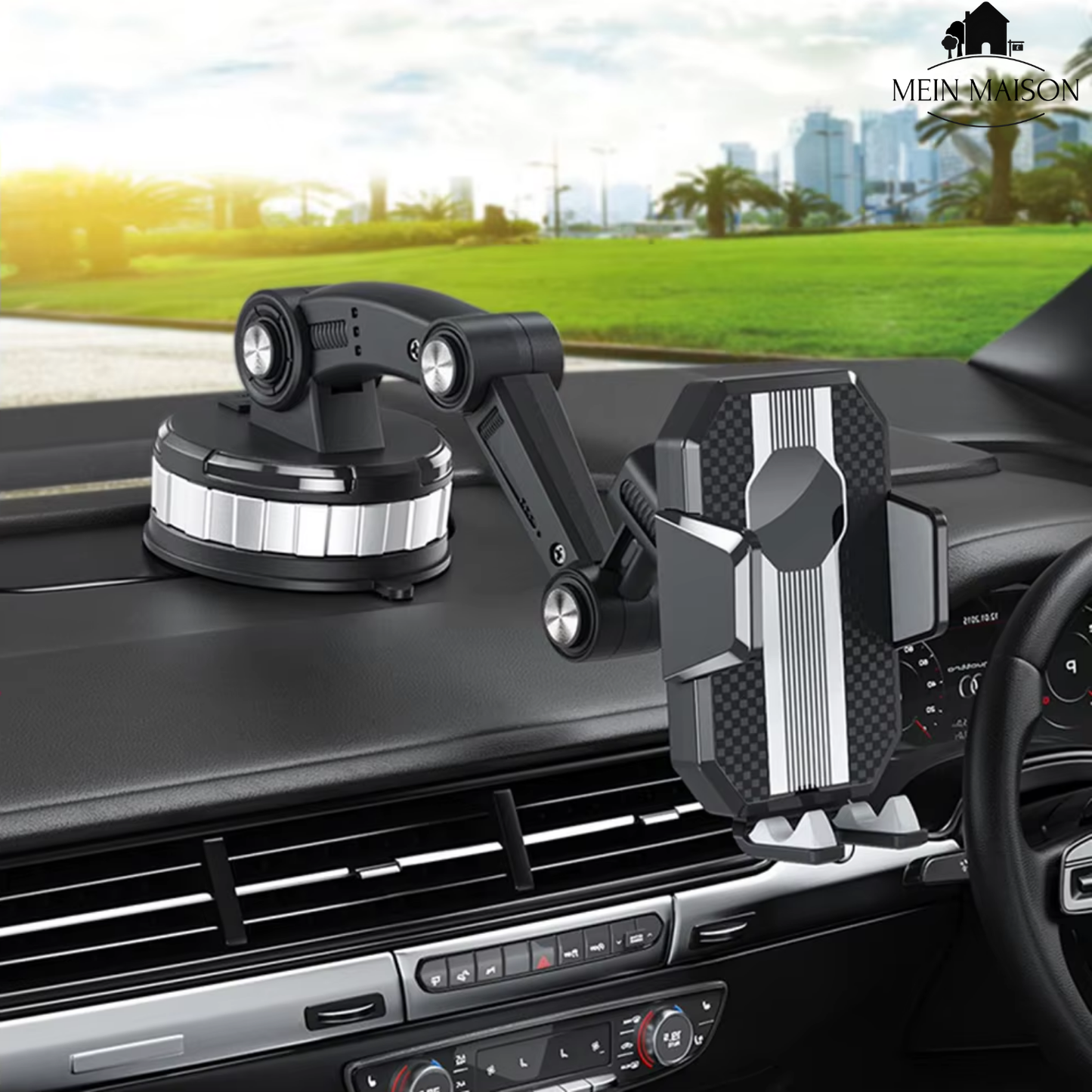 Halterung Handy Auto | Auto Halterung für Handy mit Saugnapf und 360° Drehung