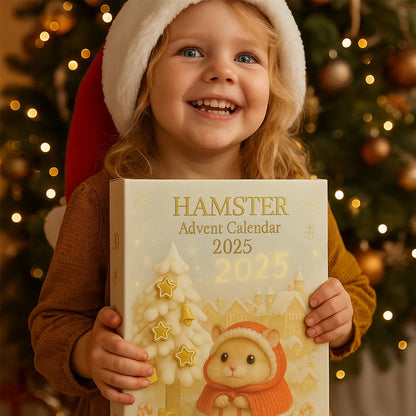Hamster-Adventskalender 2025 – 24-tägiger Kalender mit Hamsterfiguren und Weihnachtsmotiven 3