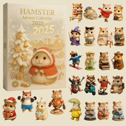 Hamster-Adventskalender 2025 – 24-tägiger Kalender mit Hamsterfiguren und Weihnachtsmotiven 5
