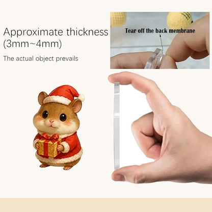 Hamster-Adventskalender 2025 – 24-tägiger Kalender mit Hamsterfiguren und Weihnachtsmotiven 6