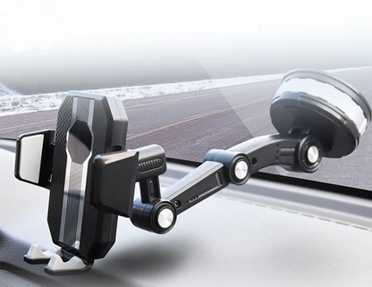 Handyhalterung Auto mit Starker Saugnapf-Haftung und 360° Rotation – Einhandbedienung für Smartphones