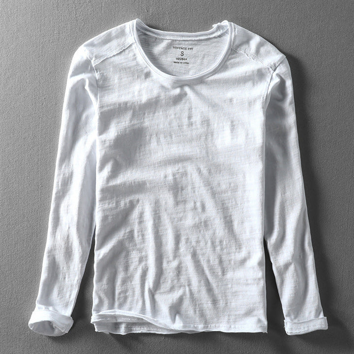 Herren Langarm T Shirt Mit Klassischer Passform | Minimalistischer Stil