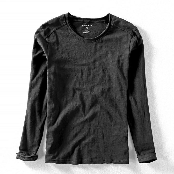 Herren Langarm T Shirt Mit Klassischer Passform | Minimalistischer Stil