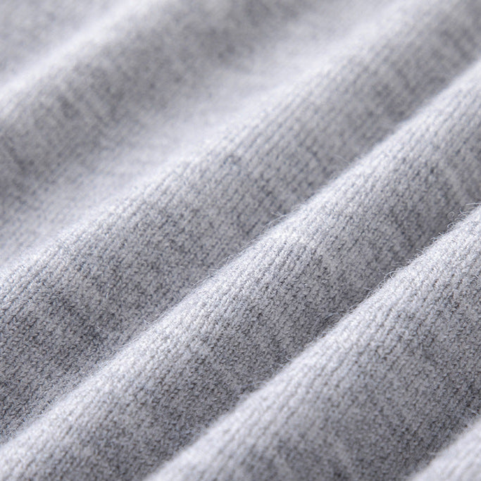 Pull classique pour homme à manches longues avec col en V | Style minimaliste