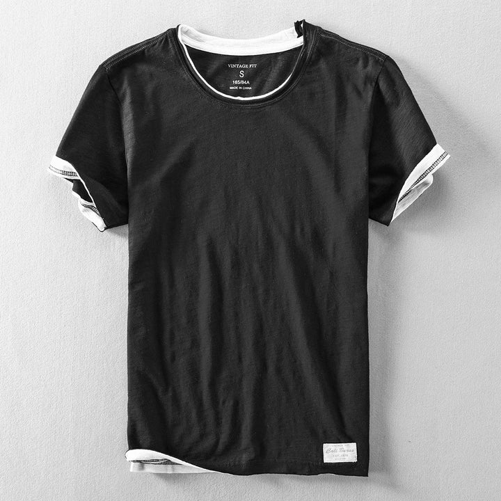 Herren T Shirt mit kurzen Ärmeln und klassischer Passform | Minimal Style