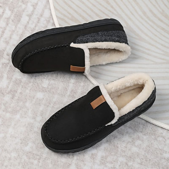 Hausschuhe Herren Gefüttert Rutschfest Warme Winter Loafer Zuhause 0