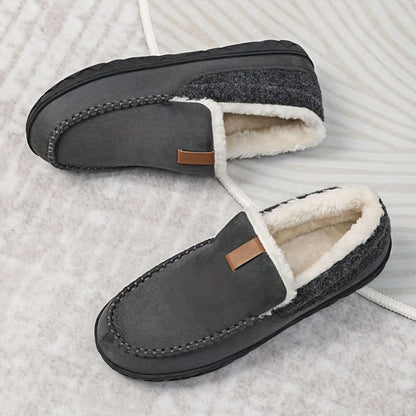 Hausschuhe Herren Gefüttert Rutschfest Warme Winter Loafer Zuhause 5