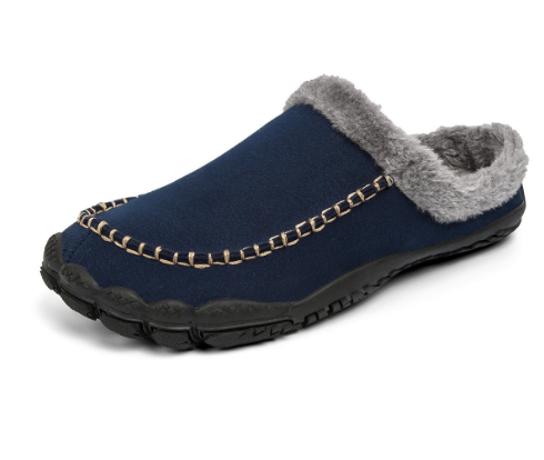 Hausschuhe Herren | Pantoffeln für Winter mit Antislip-Sohle und Plüschfutter