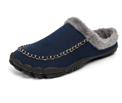 Hausschuhe Herren | Pantoffeln für Winter mit Antislip-Sohle und Plüschfutter