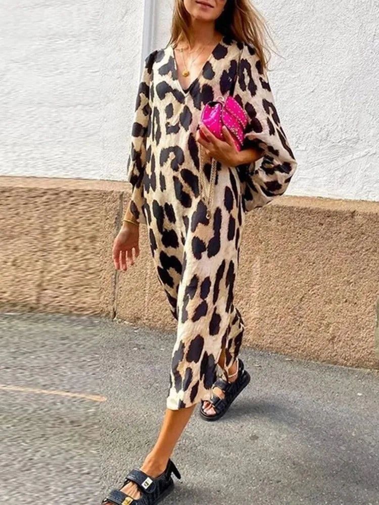 Havilah - Leopardenmuster-Kleid 2
