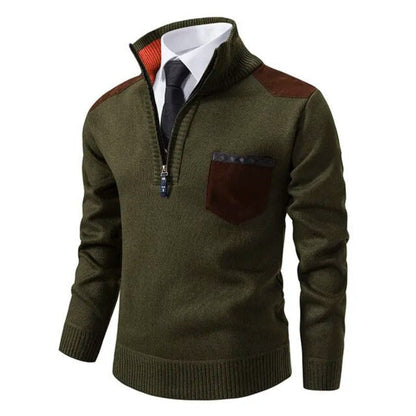 Herbstlicher luxuriöser weicher Strickpullover für Herren – Archer